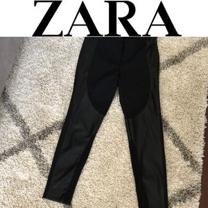NWOT • Zara Leather Leggings